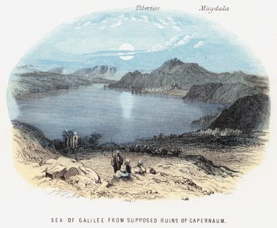 Sea of Galilee from Supposed Ruins of Gapernaum by English School