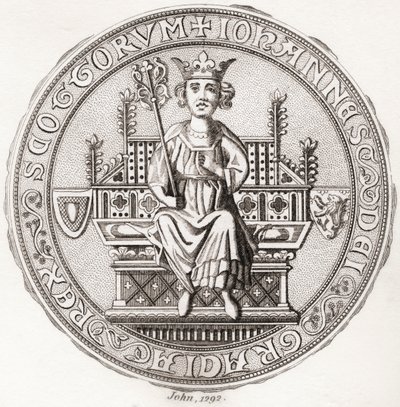Seal of John Balliol, c. 1249 – 1314, aka, Toom Tabard, Scots for 