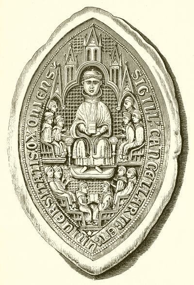 Seal of Oxford University, c. 1300 by English School
