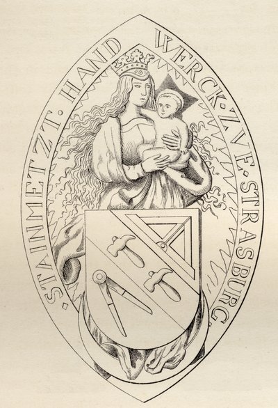 Seal of the Masons of Strasbourg, 1524, from 
