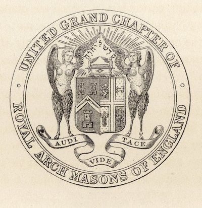 Seal of the United Grand Chapter of Royal Arch Masons of England, 1817, from 