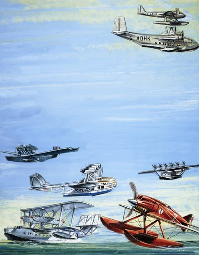 Seaplane Montage by English School