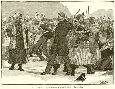 Seizure of Sir William Macnaghten by English School