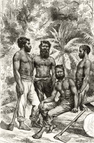 Semi-civilised Victorian Aborigines, from 