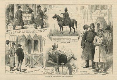 Sentries at the London Public Buildings by English School