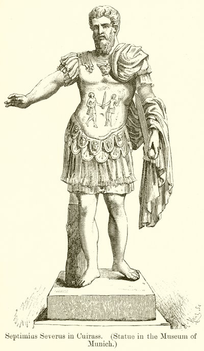 Septimius Severus in Cuirass (Statue in the Museum of Munich) by English School