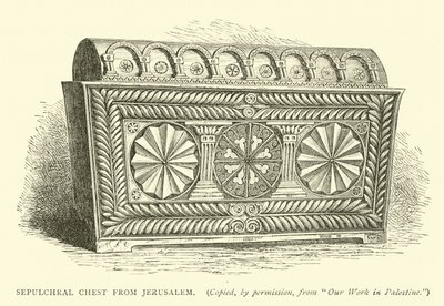 Sepulchral Chest from Jerusalem by English School