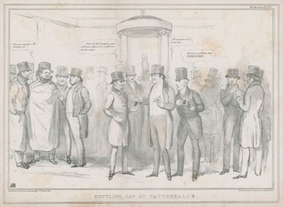 Settling Day at Tattersalls by English School