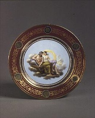 Sevres dish showing Thetis and Jupiter, by Robert Adams, early 19th century by English School