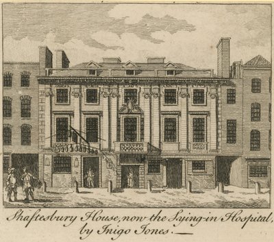 Shaftesbury House, Now the Lying-in Hospital, Designed by Inigo Jones by English School