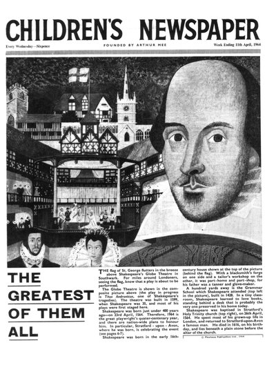 Shakespeare: The Greatest of them all, front page of 