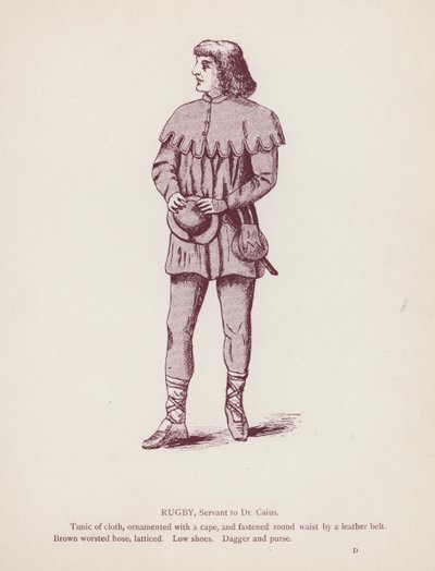 The Merry Wives of Windsor: Rugby, Servant to Dr Caius by English School