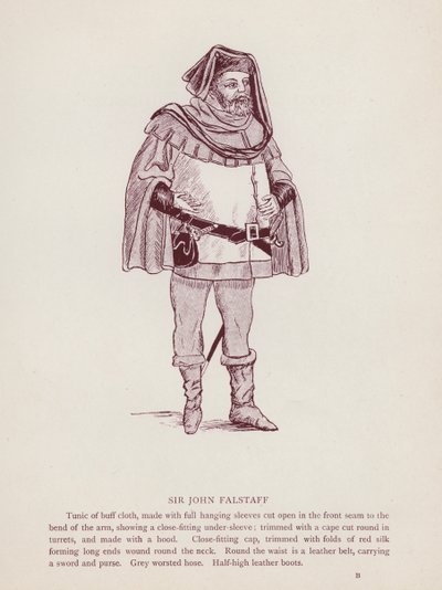 The Merry Wives of Windsor: Sir John Falstaff by English School