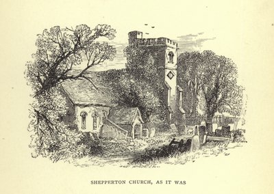 Shepperton Church, as it was by English School