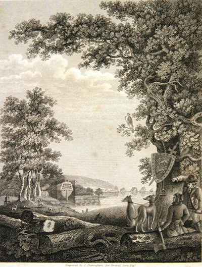 Ship builders in the New Forest, engraved by C.Sheringham for Percival Lewis by English School