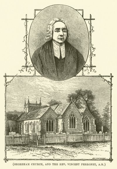 Shoreham Church, and the Reverend Vincent Perronet, AM by English School