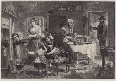 Shrovetide, tossing the Pancake by English School