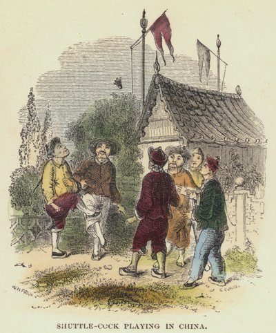 Shuttle-Cock Playing in China by English School