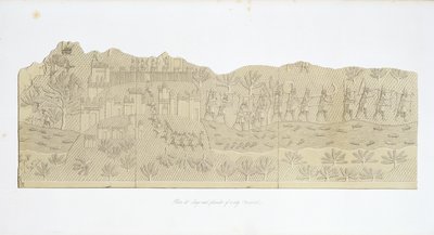 Siege and Plunder of a City, Koujunjik (plate 40) from Nineveh and its Remains by Austen Henry Layard published 1849 by English School