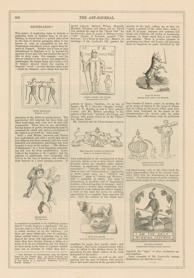 Signboards from The Art Journal by English School