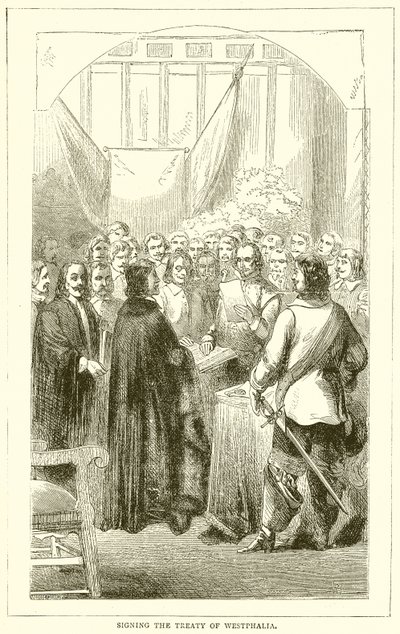 Signing the Treaty of Westphalia by English School