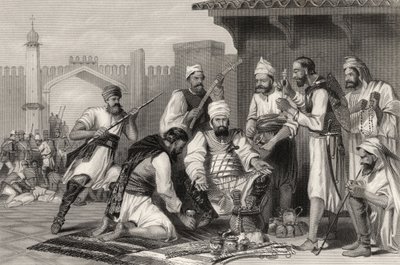 Sikh Troops Dividing the Spoil Taken from Mutineers, from 