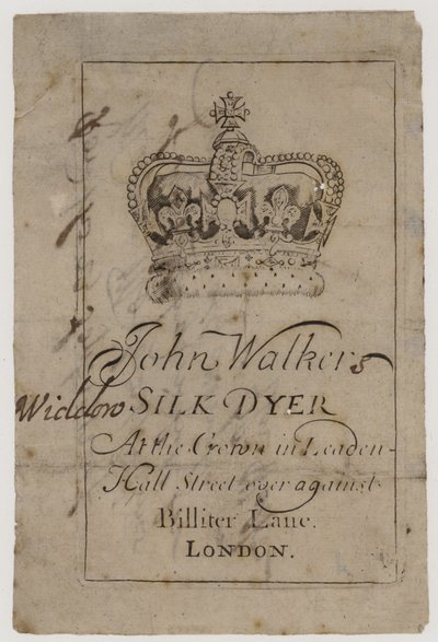 Silk Dyer, John Walker by English School