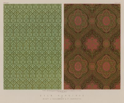 Silk Hangings by English School