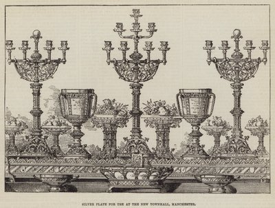 Silver Plate for Use at the New Townhall, Manchester by English School