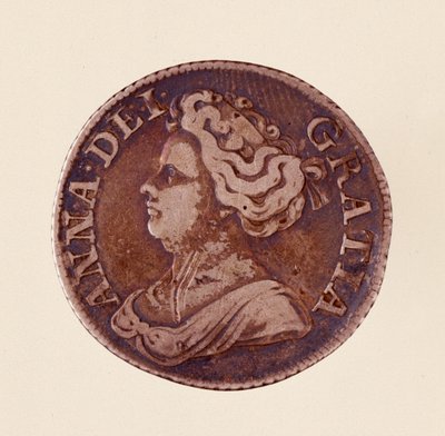 Silver English Groschen, Reign of Queen Anne Stuart (1712) by English School