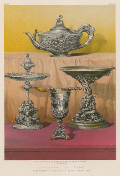 Silversmith Work by English School