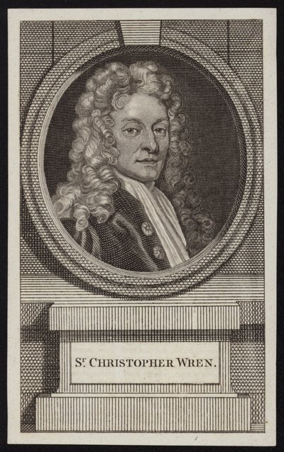 Sir Christopher Wren by English School