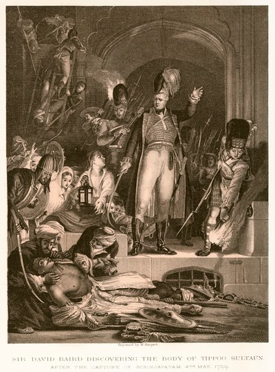 Sir David Baird Discovering the Body of Tippoo Sultan by English School