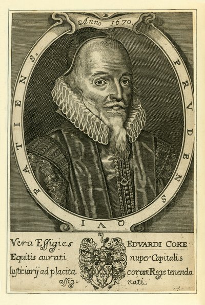 Sir Edward Coke by English School