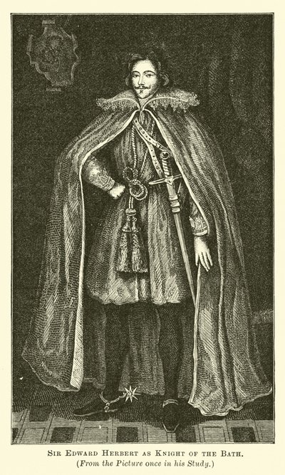 Sir Edward Herbert as Knight of the Bath by English School