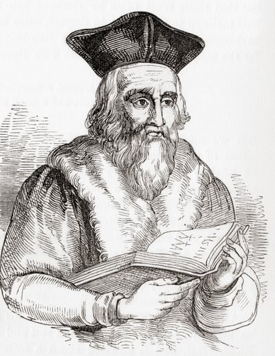 Sir Edward Kelley or Kelly, aka Edward Talbot, from Old England: A Pictorial Museum by English School