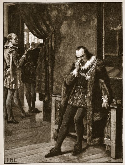 Sir Francis Bacon Waiting an Audience of Buckingham, Illustration from Cassell