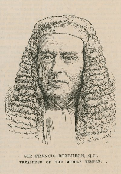 Sir Francis Roxburgh, Treasurer of the Middle Temple by English School