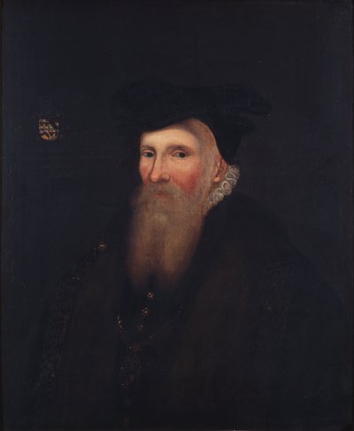 Sir Gilbert Dethick, Garter King of Arms by English School