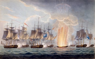 Sir Graham Moores Action off Cape St. Mary, October 5th 1804, from The Naval Chronology of Great Britain, by J. Ralfe by English School