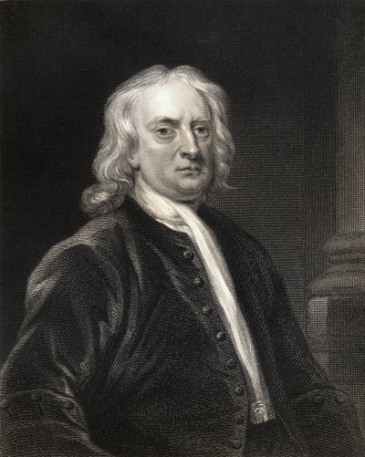 Sir Isaac Newton from Gallery of Portraits, published in 1833 by English School