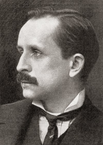 Sir James Matthew Barrie, from the magazine The World and His Wife, published 1907 by English School