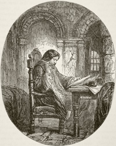Sir John Eliot in prison, from 