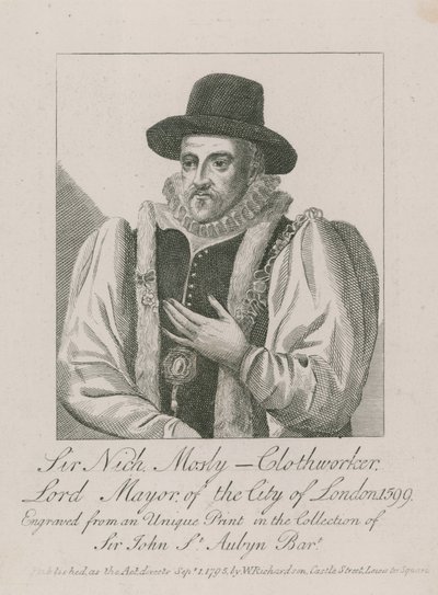 Sir Nicholas Mosley, clothmaker, Lord Mayor of London, 1599 by English School