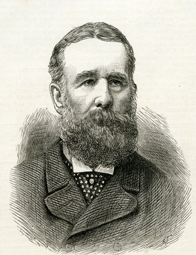 Sir Oswald Walters Brierly from the Illustrated London News by English School
