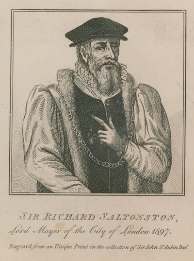 Sir Richard Saltonston, Lord Mayor of London 1597 by English School