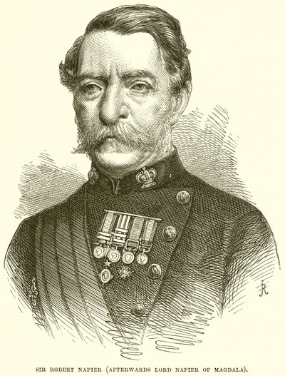Sir Robert Napier (Afterwards Lord Napier of Magdala) by English School