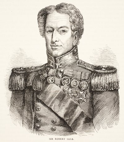 Sir Robert Sale, illustration from Cassell