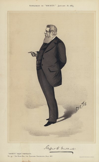Sir Stafford Northcote, MP by English School