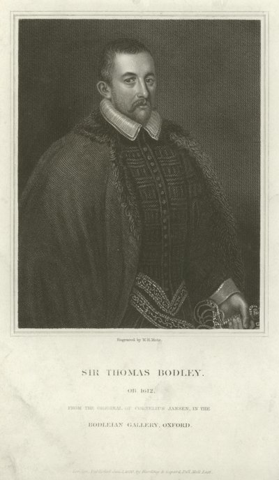 Sir Thomas Bodley, English diplomat and scholar by English School